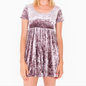 Velvet babydoll dress